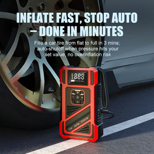 3000A 21V Car Jump Starter & Tire Inflator 2-in-1