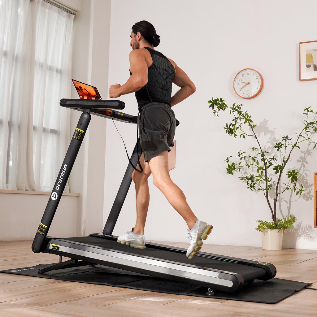DeerRun X20 Incline Home Treadmill with 15% Auto Incline & Full Running Deck | 400 lbs, 11.3 mph