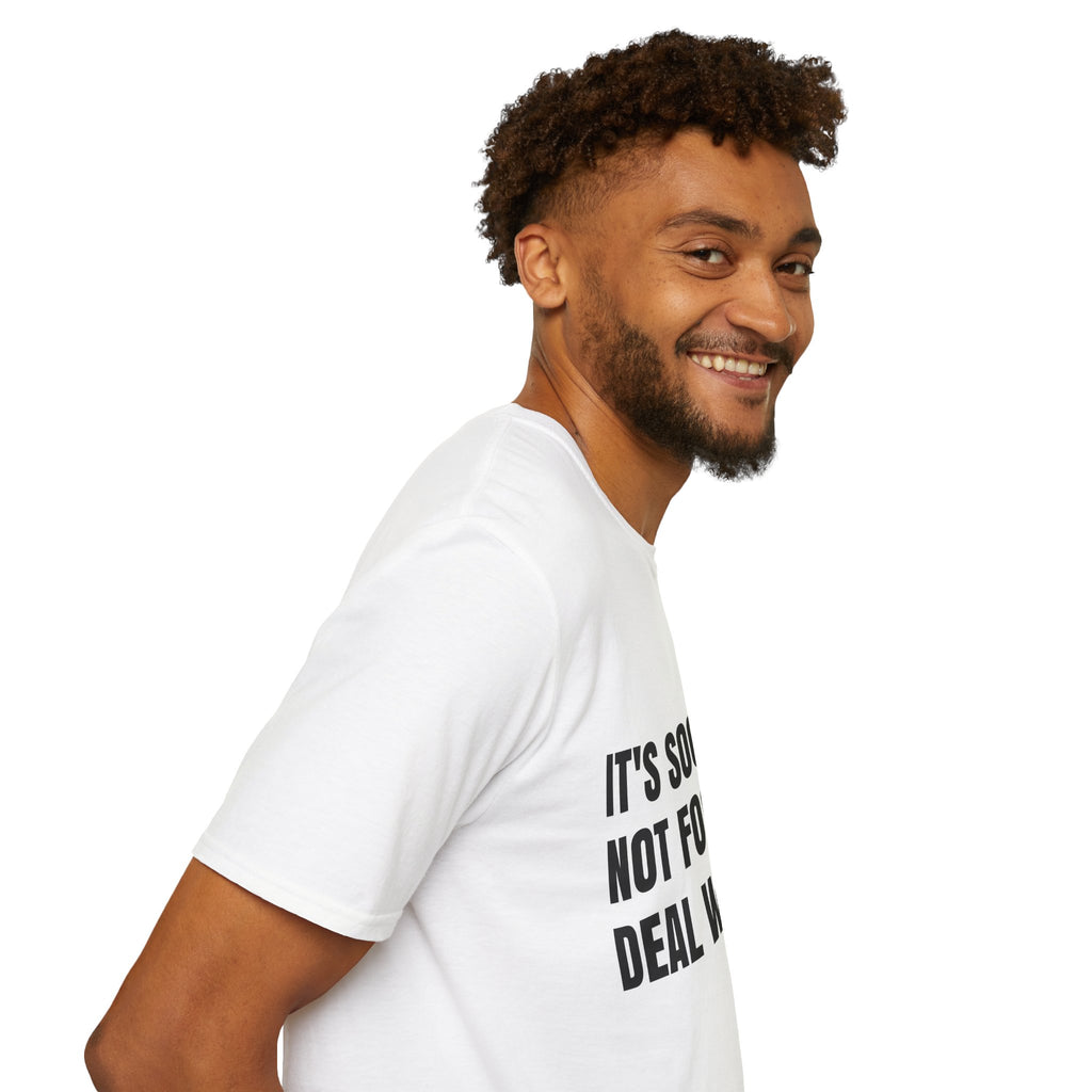 "It's Soccer Not Football Deal With It" - Funny Unisex Soccer Tee