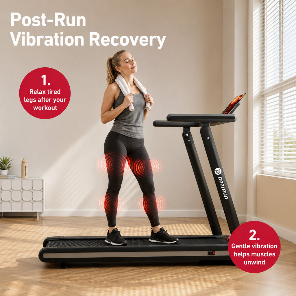 DeerRun X20 Incline Home Treadmill with 15% Auto Incline & Full Running Deck | 400 lbs, 11.3 mph