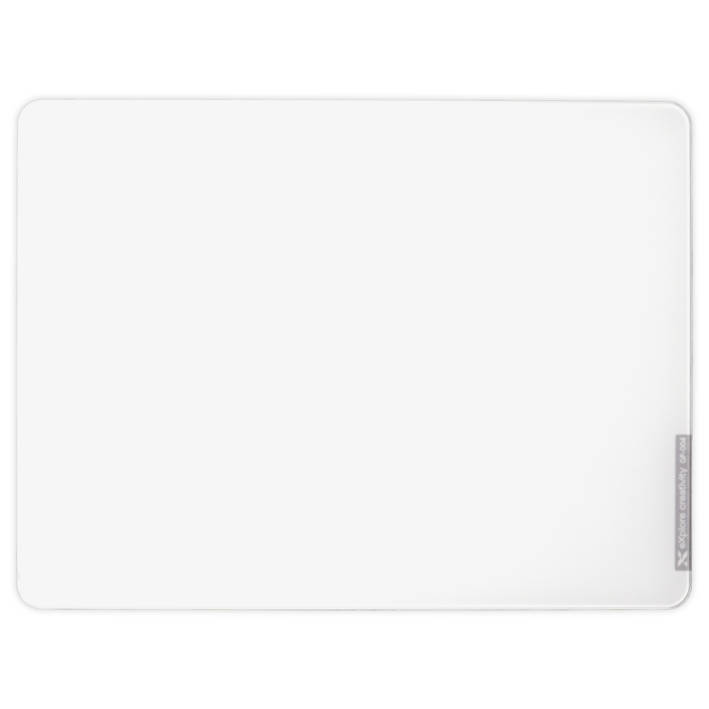 XVX Space Pad Glass Gaming Mousepad with Anti-Slip Rubber Base