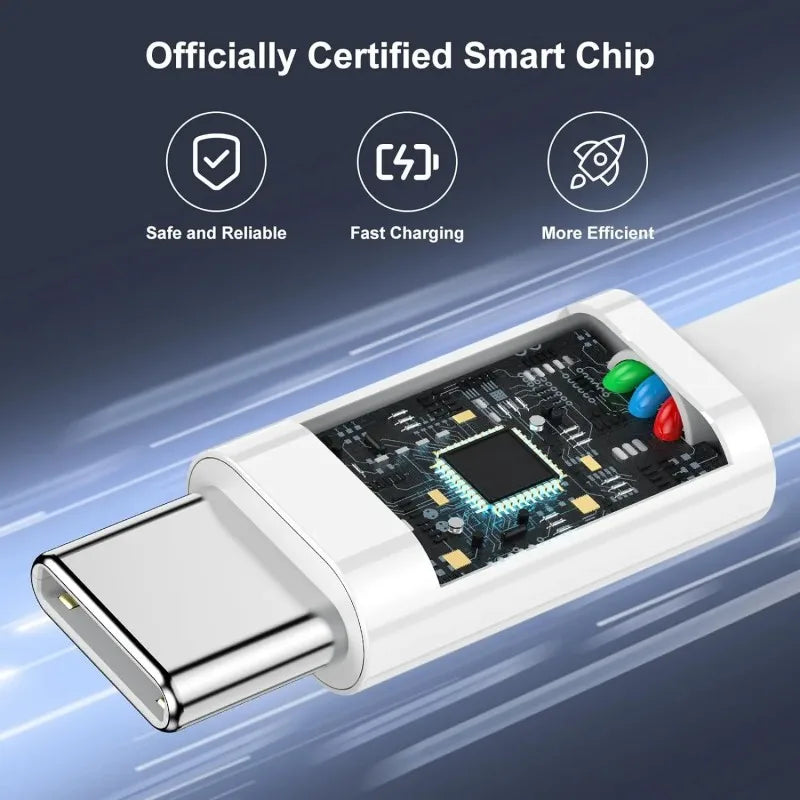 3PCS USB C Fast Charging Charger Cable