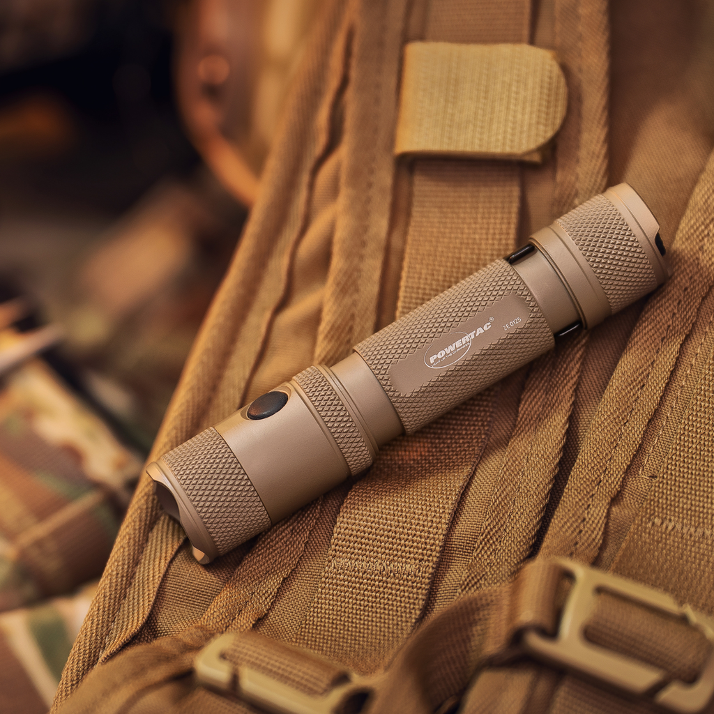 Powertac M5 Gen3 Tactical EDC Flashlight | 2030LM Super Bright | Auto-Magnetic Charge | IPX8 Waterproof & 2M Drop Resistant | 1-Inch Picatinny Mount Compatible