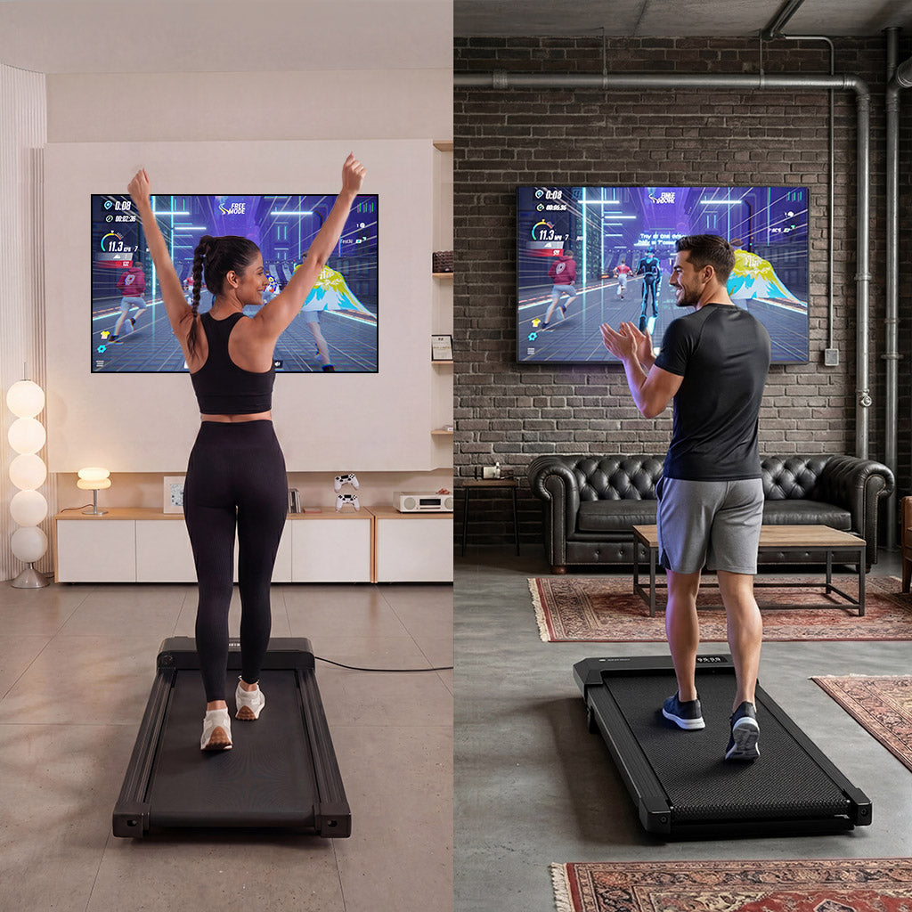DeerRun Z20 Foldable Walking Pad Treadmill – Ultra Compact with LED Display