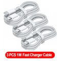 3PCS USB C Fast Charging Charger Cable