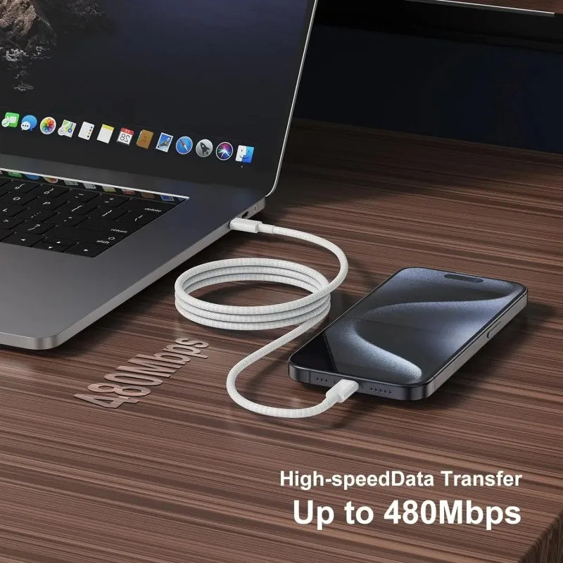 3PCS USB C Fast Charging Charger Cable