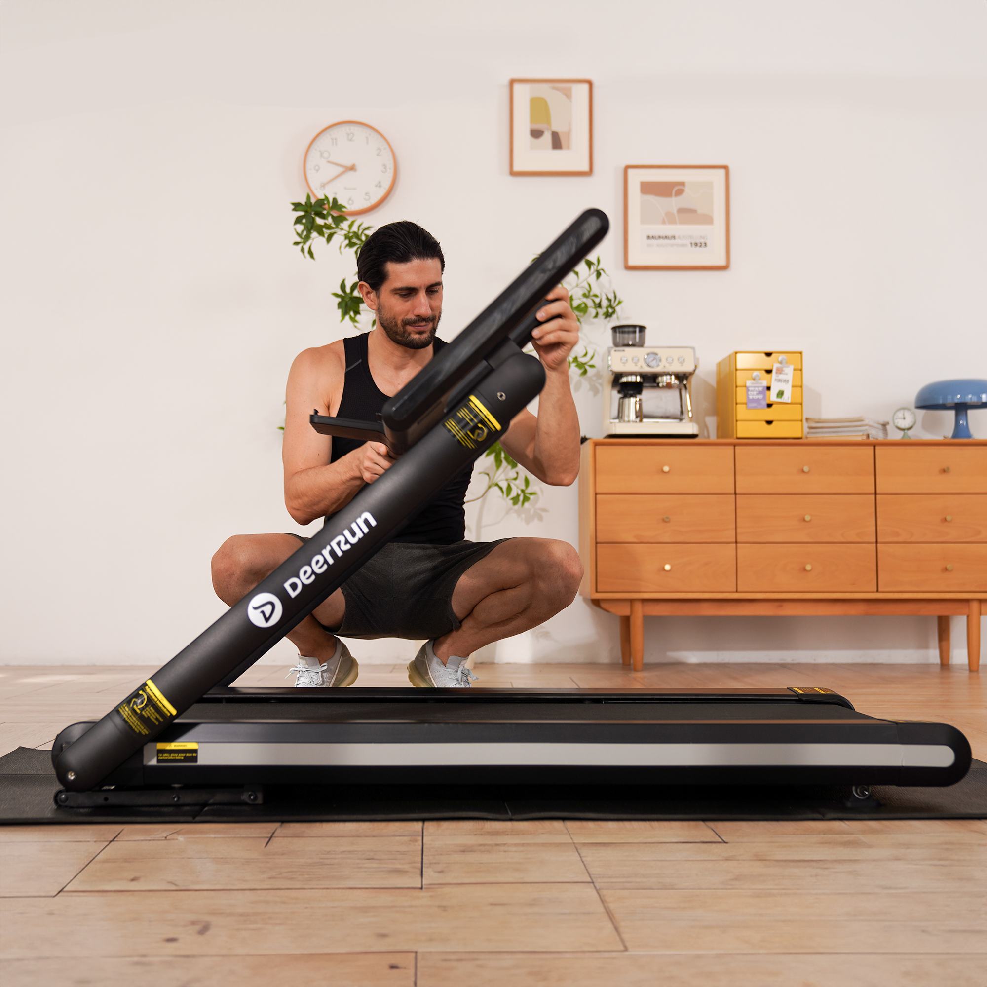 DeerRun X20 Incline Home Treadmill with 15% Auto Incline & Full Running Deck | 400 lbs, 11.3 mph