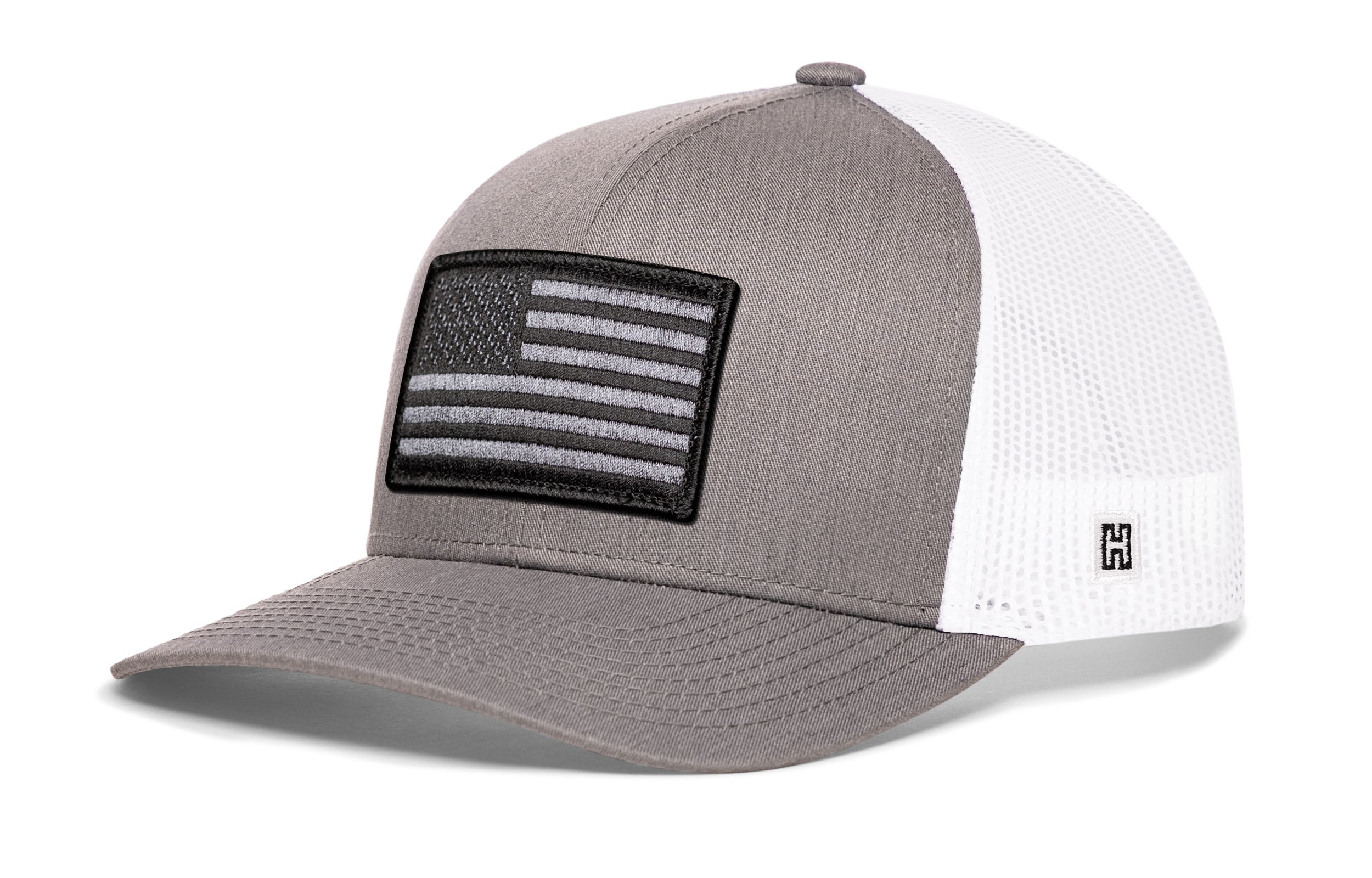 American Flag Trucker Hat  |  Black