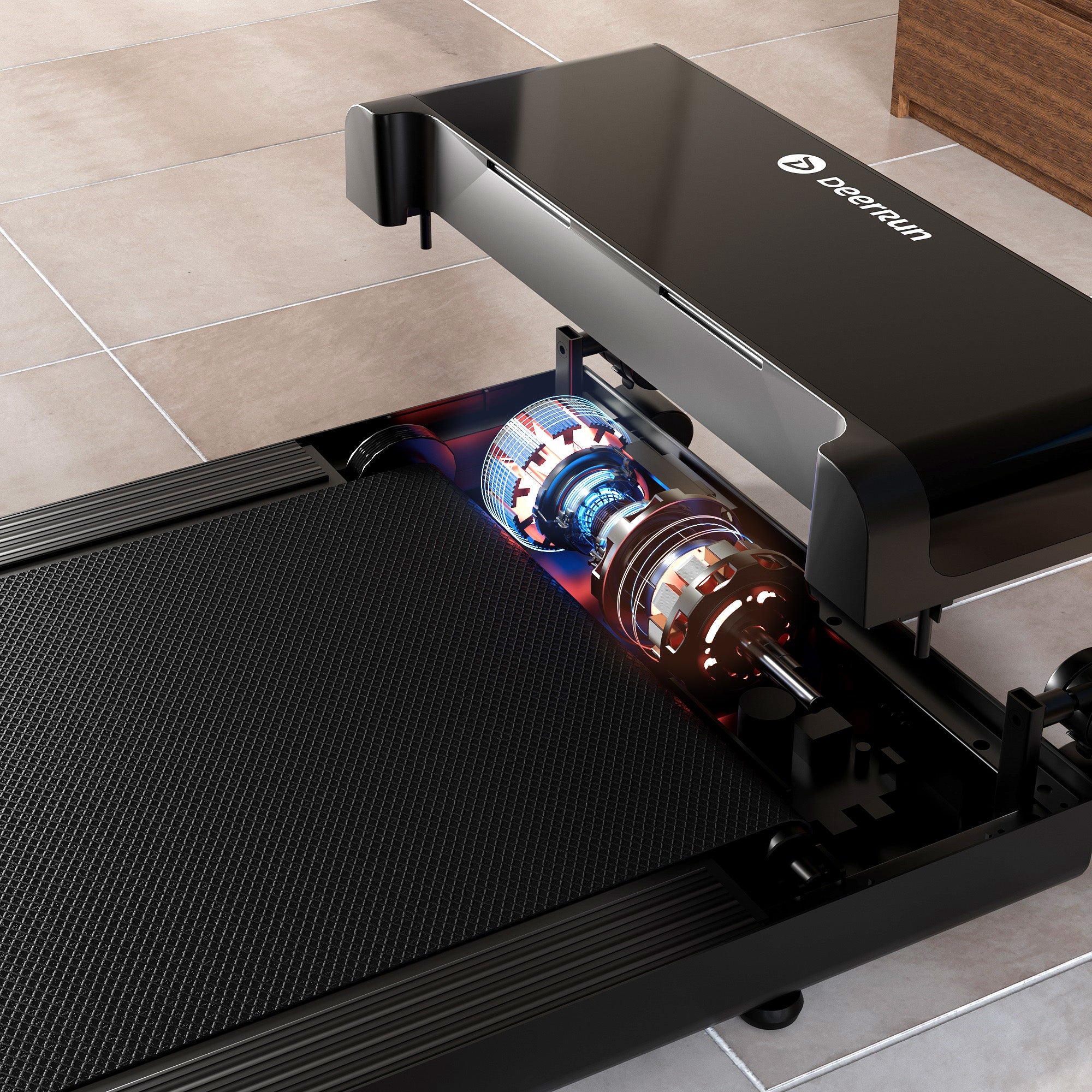 DeerRun Z20 Foldable Walking Pad Treadmill – Ultra Compact with LED Display