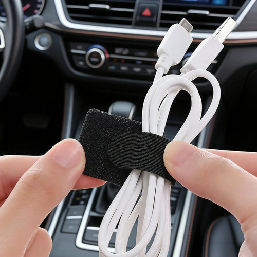 10-Count Black Wire Ties – Durable and Weather-Resistant for Indoor and Outdoor Electrical and Tool Organization