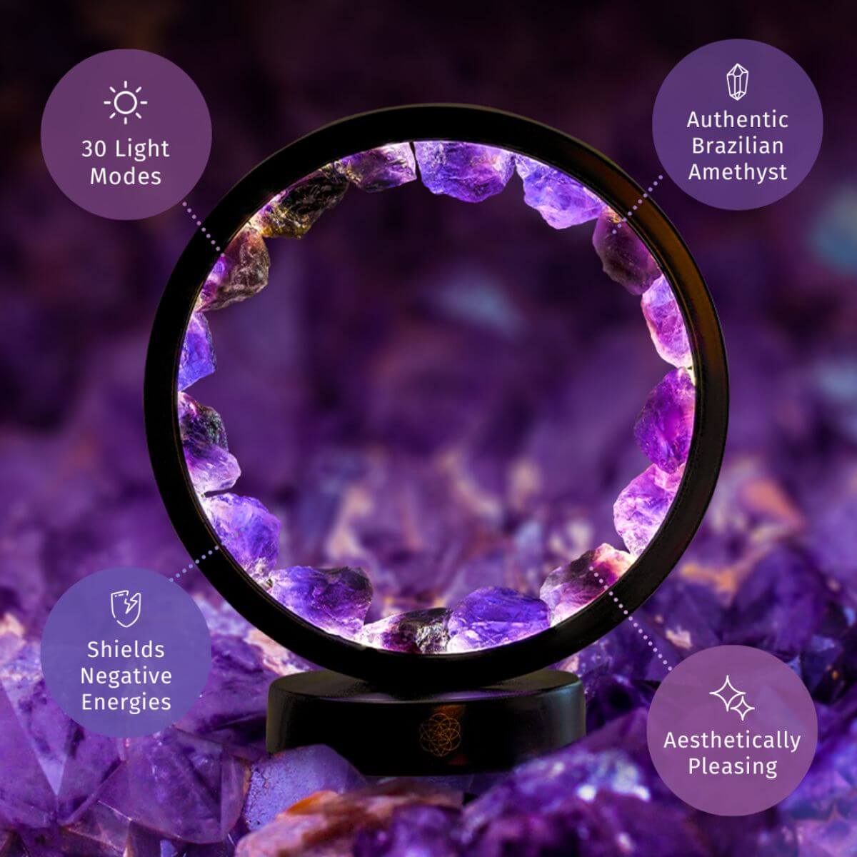 Spiritual Protection Amethyst Lamp