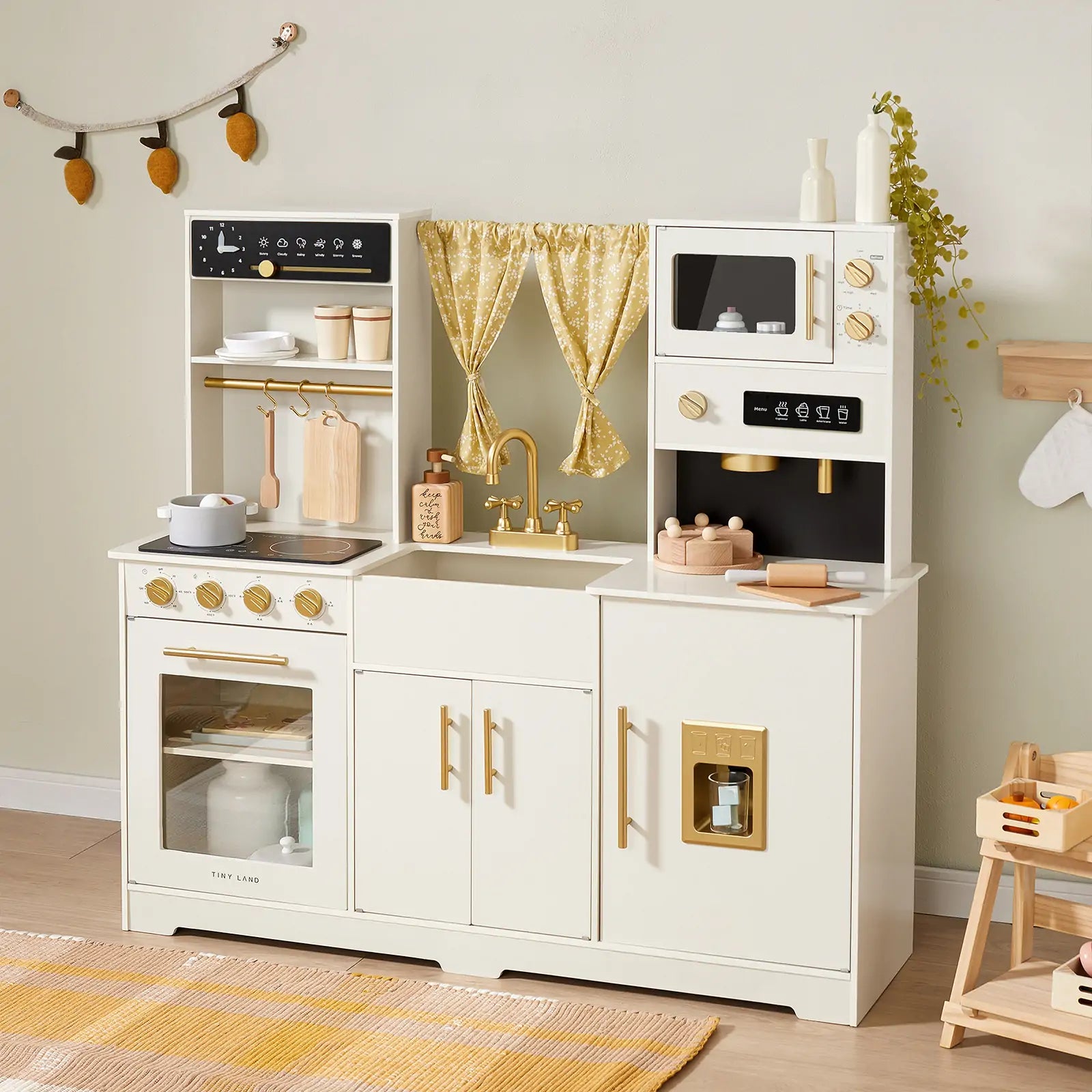 Tiny Iconic Wooden Play Kitchen Cooking Set