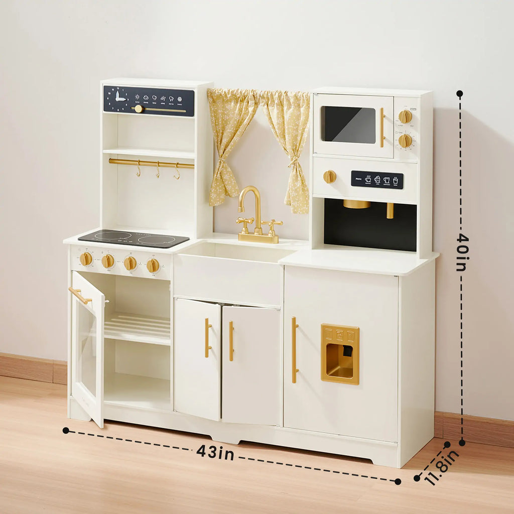 Tiny Iconic Wooden Play Kitchen Cooking Set