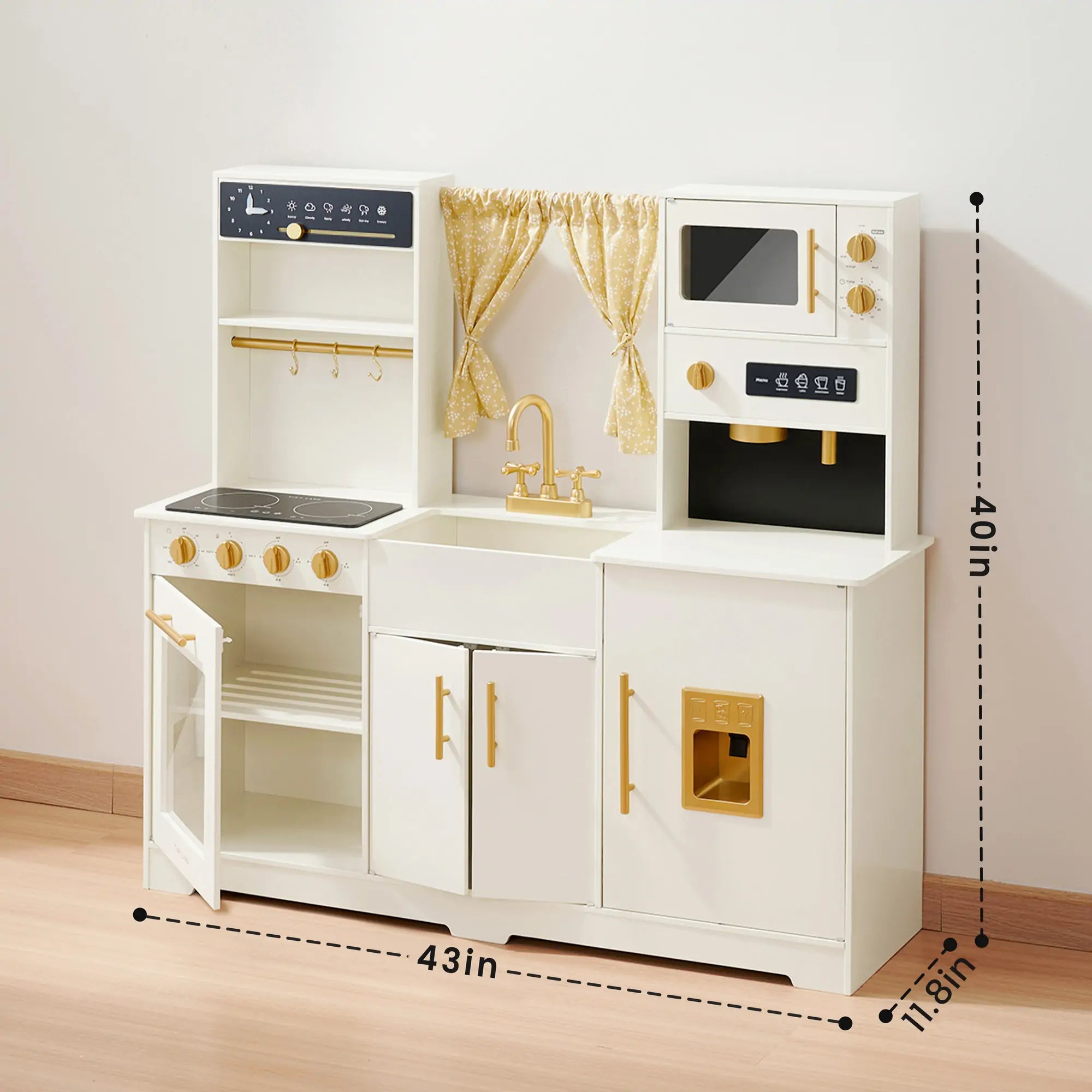 Tiny Iconic Wooden Play Kitchen Cooking Set