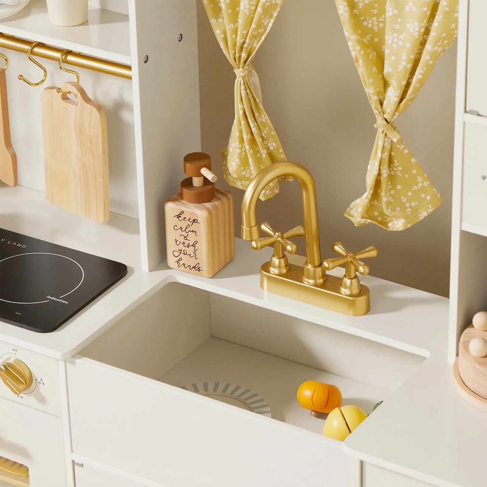 Tiny Iconic Wooden Play Kitchen Cooking Set