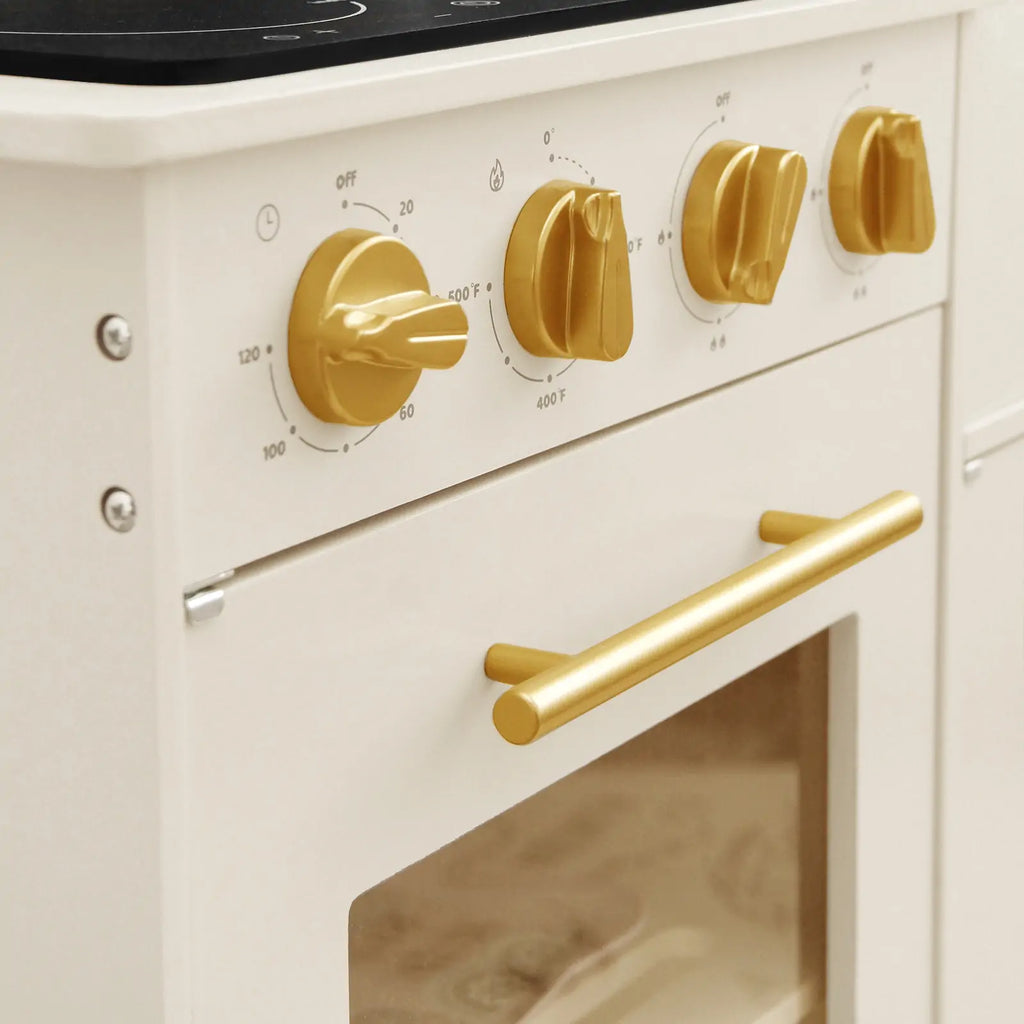 Tiny Iconic Wooden Play Kitchen Cooking Set
